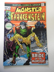 The Frankenstein Monster #2 (1973) VG Condition