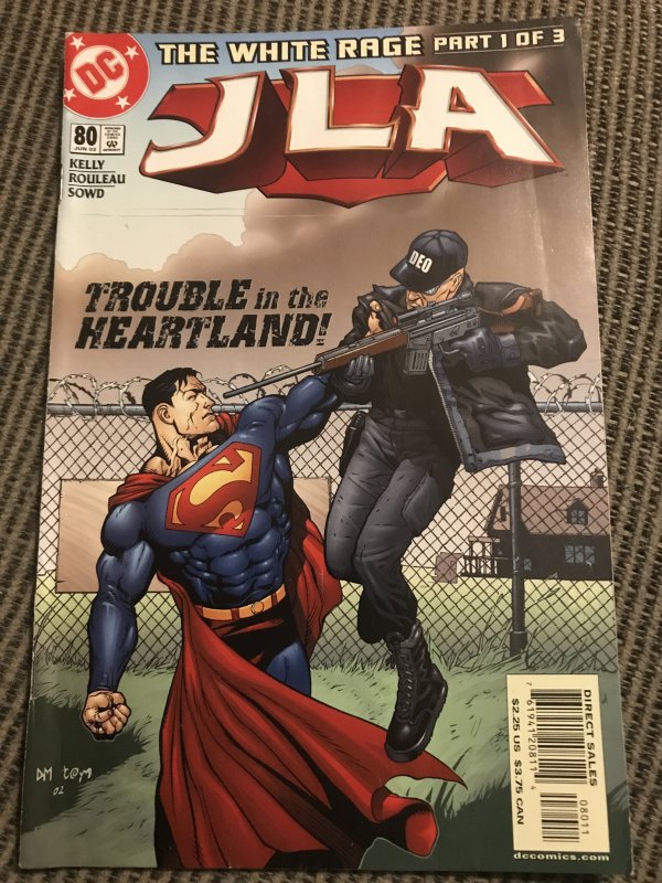 JLA #80 : DC 6/03 Fn; Joe Kelly story; WHITE RAGE part 1