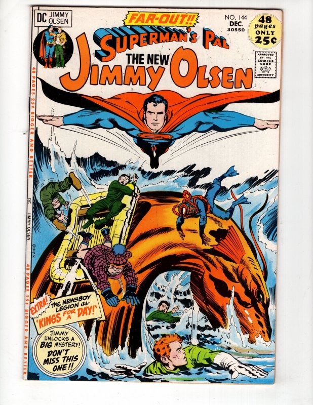 Superman's Pal, Jimmy Olsen #144 (1971) Newsboy Legion Jack Kirby  / ID#808