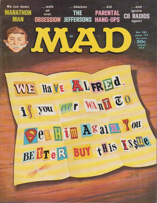 MAD MAGAZINE #191 - HUMOR COMIC MAGAZINE