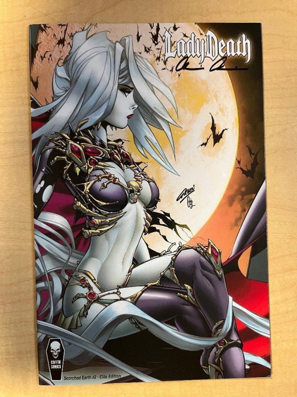 Lady Death Scorched Earth #2 ELITE 1:10 Dealer Incentive by Paul Green Signed