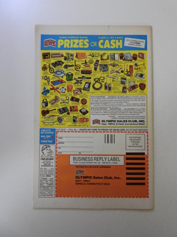 Thor #287 (1979) FN+ condition stain back cover