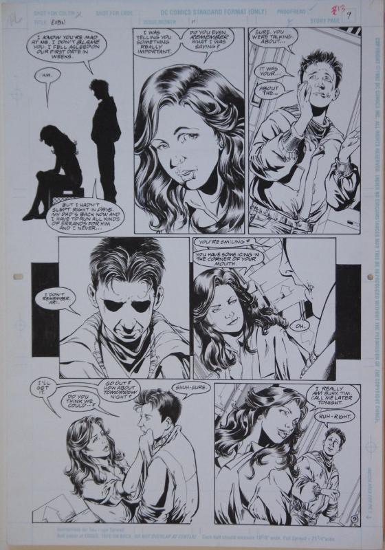PHIL JIMENEZ / RAY KRYSSING original art, ROBIN #11 pg 9, 11x17, 1994