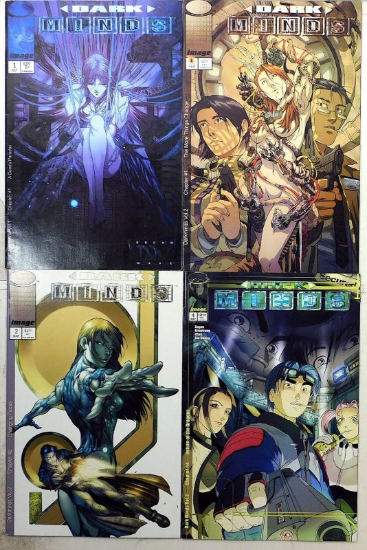 Darkminds Lot of 4 #1 2nd Print, 2nd 1, 2, 4 (1998) Image 1st Print Comic Books