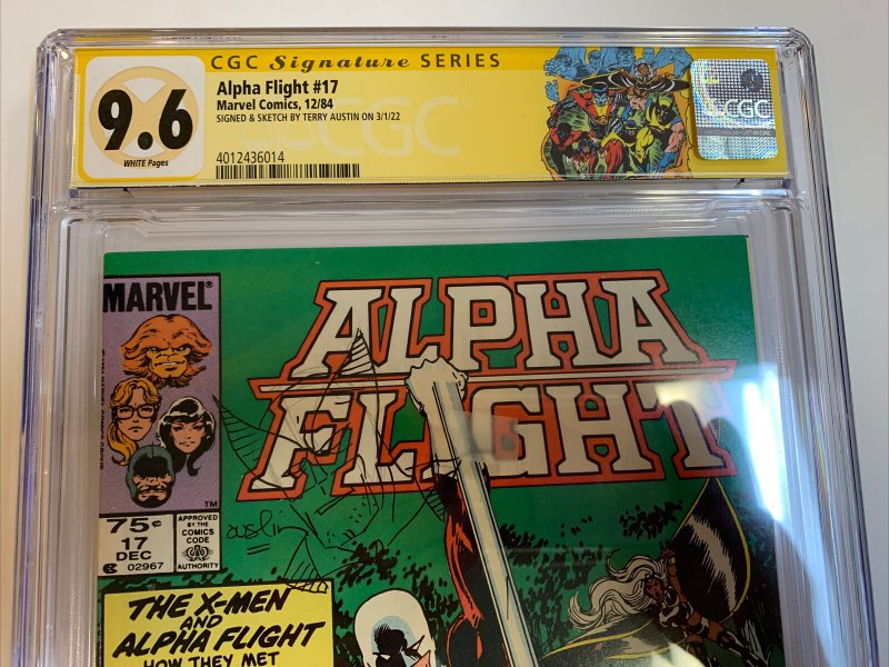 Alpha Flight (1984) # 17 (CGC 9.6 WP SS) Canadian CPV | Wolverine Remark Austin