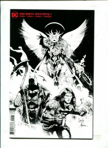DARK KNIGHTS: DEATH METAL #1 (9.2) BLACK AND WHITE VARIANT! 2020!