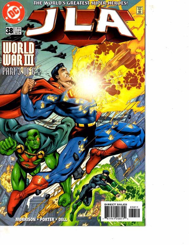 Lot Of 5 JLA DC Comic Books #38 39 40 41 42 Batman Superman DC5