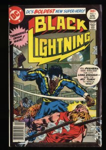 Black Lightning #1 VF- 7.5 1st Jefferson Pierce Peter Gambi Tobias Whale!
