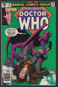 Marvel Premiere #58 Doctor Who VG+ 4.5 Marvel Comic - Feb 1981
