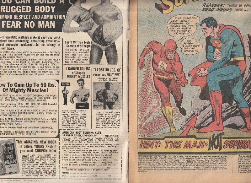 Superman(vol. 1) # 220  Superman and The Flash !