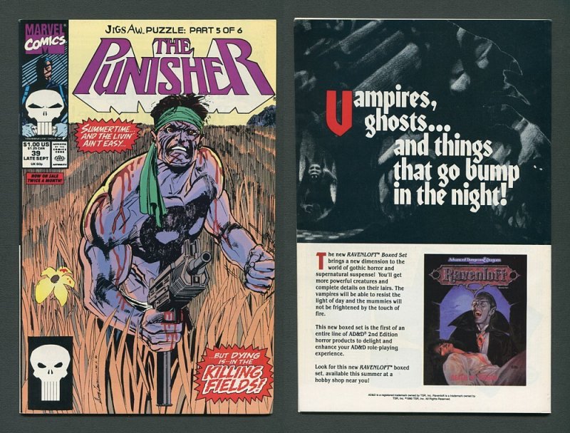 Punisher ##35 #36 #37 #38 #39 #40 (Jigsaw SET) 9.0 - 9.2 NM  1990