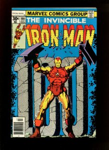 INVINCIBLE IRON MAN #100 (NEWSSTAND) - Milestone 100th issue (9.2 OB) 1977