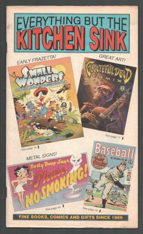 Everything But The Kitchen Sink Catalog Fall 1991-Offering comics-books-T-shi...