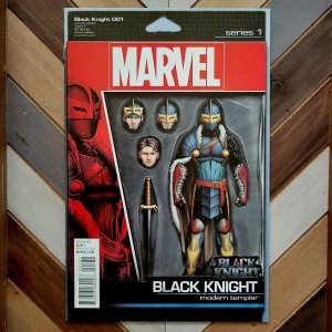 BLACK KNIGHT #1 (Marvel 2015) DANE WHITMAN EBONY BLADE / JTC Action Figure Cover