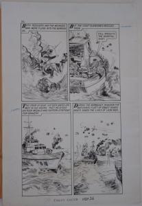 KIRNER original art, WORLD AROUND US #12 pg 36,14x 21,1959,Coast Guard, MatchBox