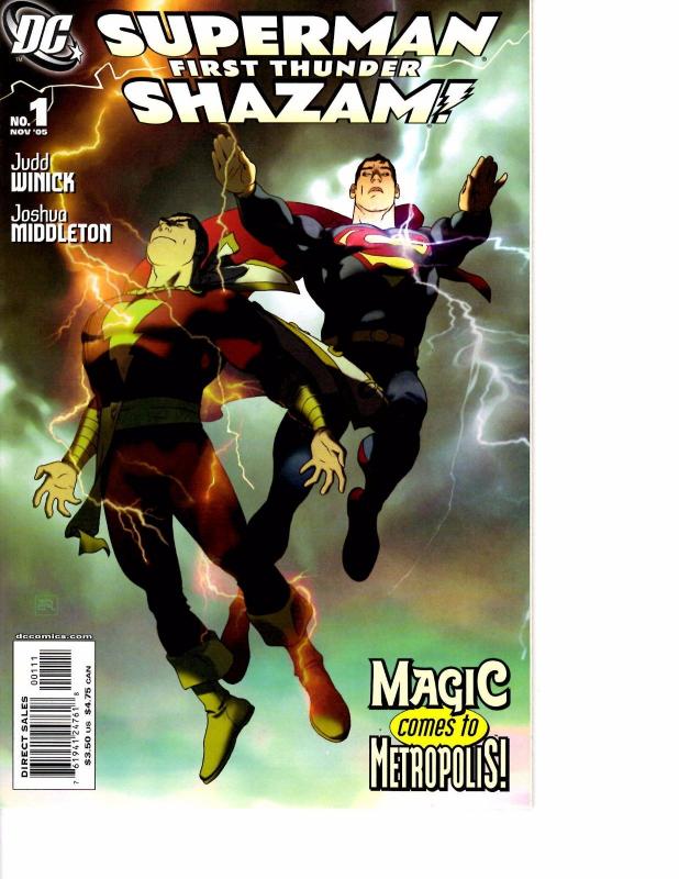 Lot Of 2 DC Comic Book Superman First Thunder Shazam #1 and #2 KS11