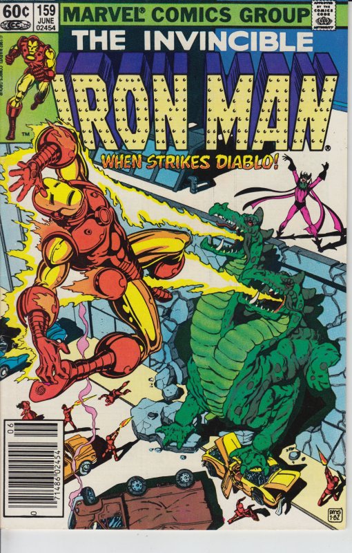 IRON MAN #159 (Jun 1982) VF+ 8.5, white. Paul Smith art.