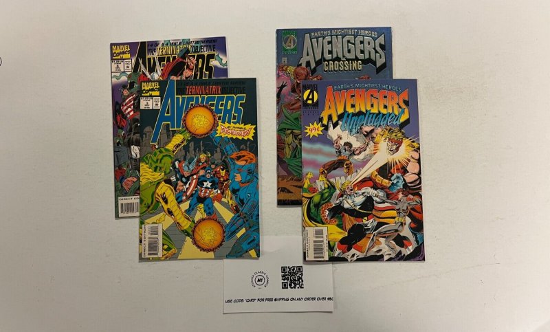 4 Marvel Comics Avengers Terminatrix #3 4 Unplugged #1 Crossing #1 62 JW14