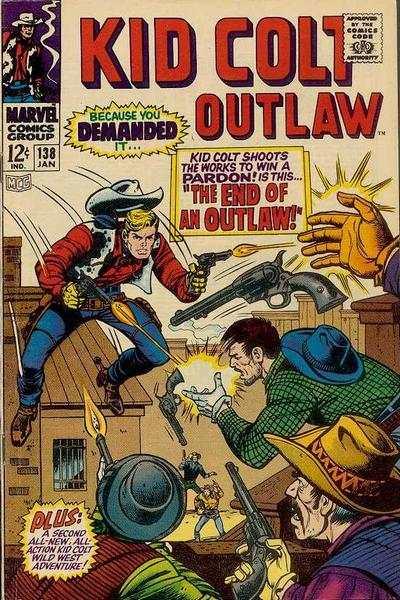 Kid Colt Outlaw #138, VG+ (Stock photo)