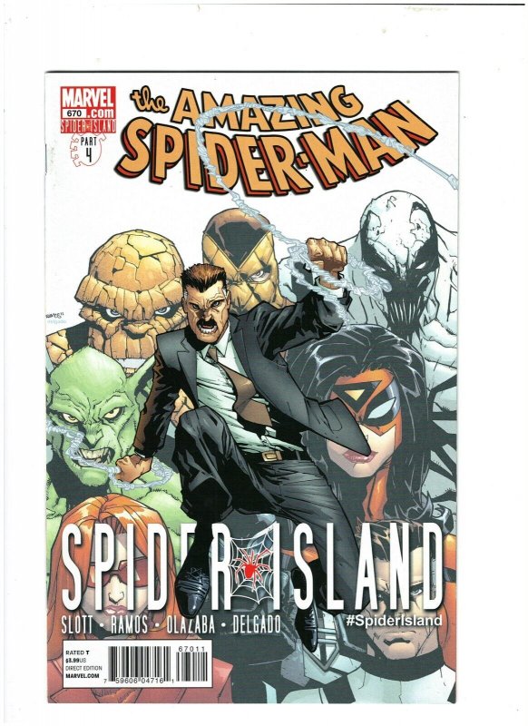 Amazing Spider-man #670 Marvel Comics 2011 Spider Island VF/NM 9.0 