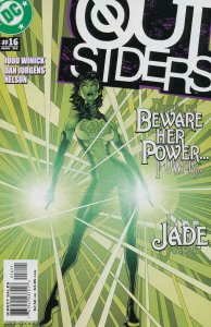 Outsiders (3rd Series) #16 VF ; DC | Judd Winick Jade Green Cover
