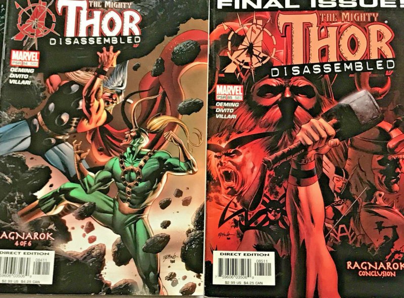 THOR#80-85 VF/NM LOT 2004 'RAGNAROK' MARVEL COMICS