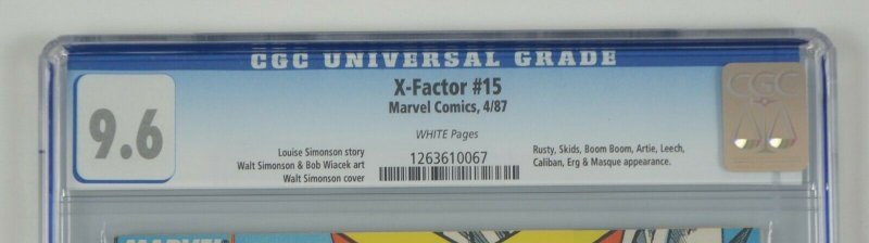 X-Factor #15 CGC 9.6 1st appearance of horsemen of apocalypse - x-men villains