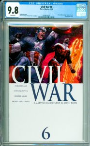 Civil War #6 CGC Graded 9.8