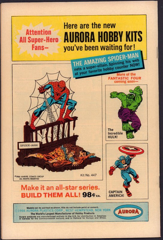 Avengers #36 - Black Widow App (6.5 / 7.0) 1967