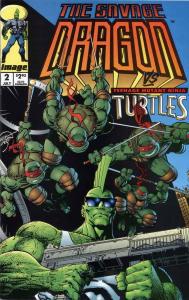 Savage Dragon, The #2 FN ; Image | TMNT Teenage Mutant Ninja Turtles