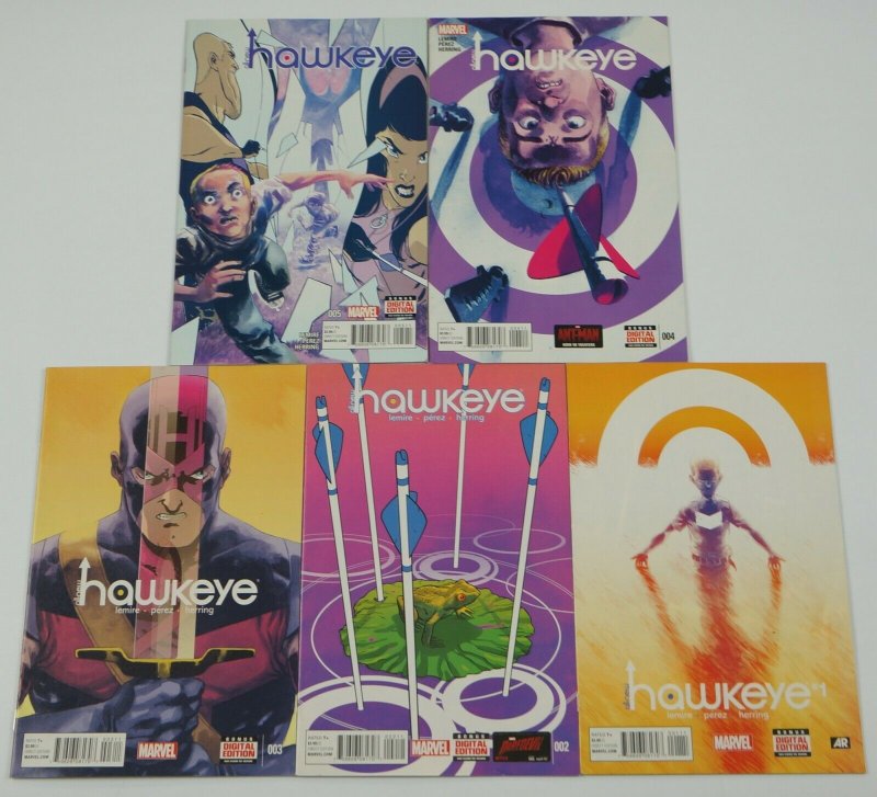 All-New Hawkeye #1-5 VF/NM complete series - marvel comics - kate bishop set lot