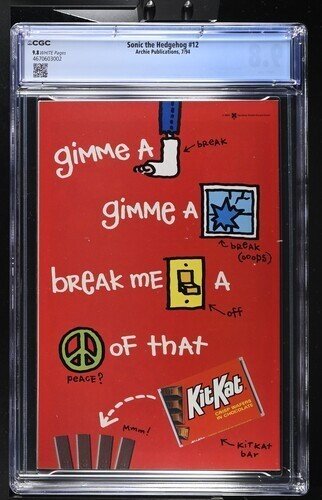 Sonic the Hedgehog #12 1994 Archie Publications CGC 9.8 White Pages 002