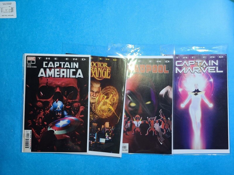 THE END NEARLY COMPLETE COLLECTION ( Hulk, Marvel, Wolverine, Ff, Cap, Iron, Etc