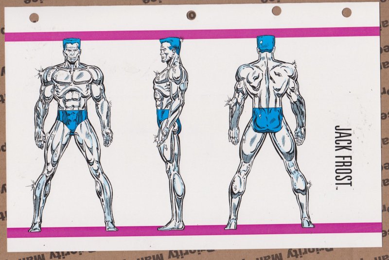 Official Handbook of the Marvel Universe Sheet- Jack Frost