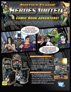 Justice League Heroes United Arcade ART PRINT FLYER Batman Superman Wonder Women