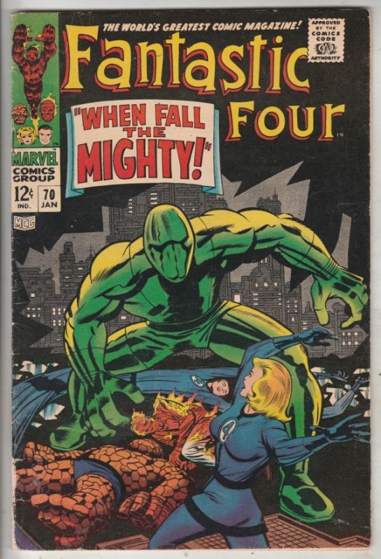 Fantastic Four #70 (Jan-68) FN/VF Mid-High-Grade Fantastic Four, Mr. Fantasti...