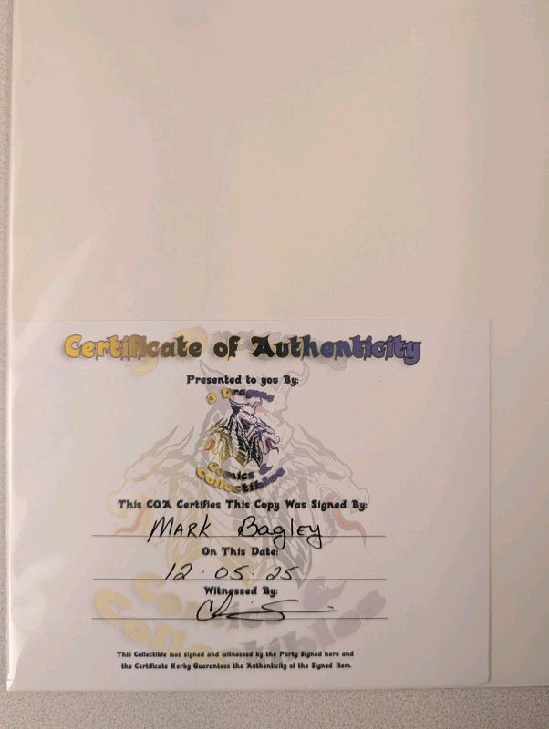 Ultimate Spider Man #100 2006 NM Signed By Mark Bagley With COA