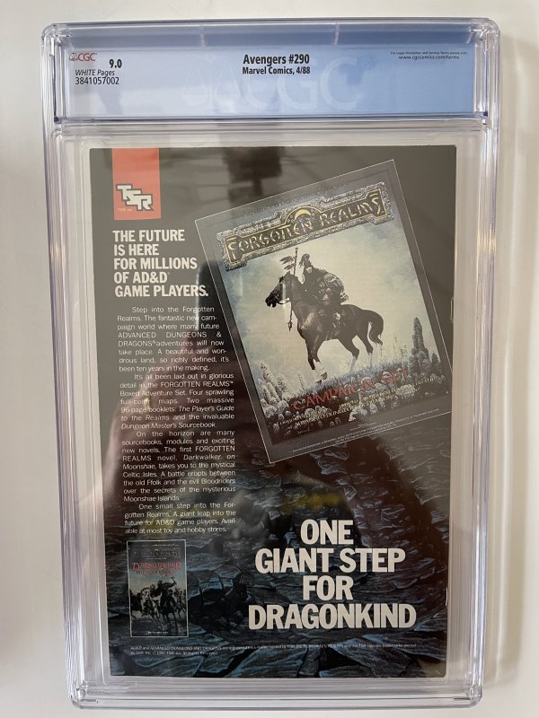 Avengers 290 - CGC 9.0 - Newsstand - MACHINE Man app