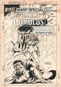 Warp Special #2 Cover - Lord Cumulus vs. Sargon - 1984 art by Marc Silvestri
