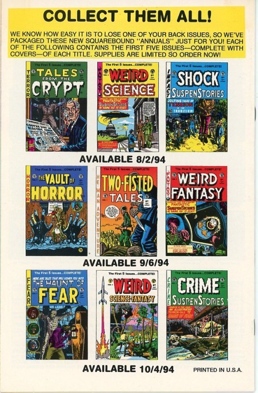 Incredible Science Fiction #9  VF  1994