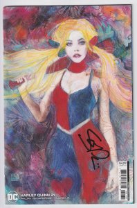 DC Comics! Harley Quinn! Issue #21! 1:25 Orzu Variant! Signed by Phillips!
