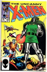 X-MEN #197, NM, Wolverine, Chris Claremont, Uncanny Dr Doom 1963 1985