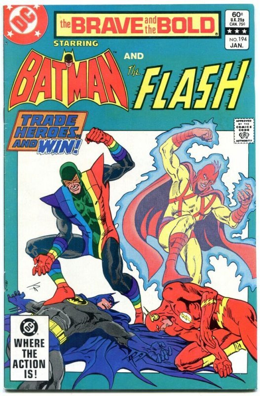 Brave And The Bold  #194 1983- Batman- Flash- Rainbow Raider VF