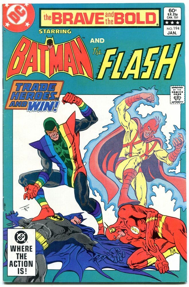 Brave And The Bold #194 1983- Batman- Flash- Rainbow Raider VF