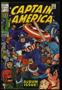 Captain America #112 FN+ 6.5 Jack Kirby Art! Origin Retold Sub-Mariner!