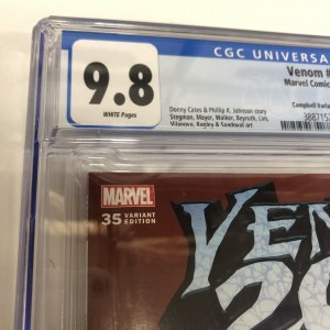 Venom # 35 (CGC 9.8) Campbell Variant Cover