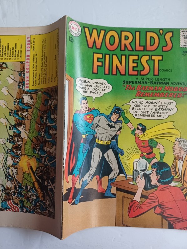 World's Finest #136 - Batman - Superman - 1963 - FN