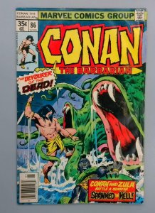 Conan the Barbarian #86, The Devourer of the Dead!, Marvel Comics, 1978