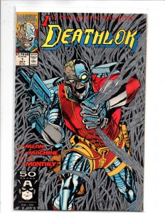 Marvel Comics Deathlok #1 Silver Ink Enhanced Cover Origin Denys Cowan