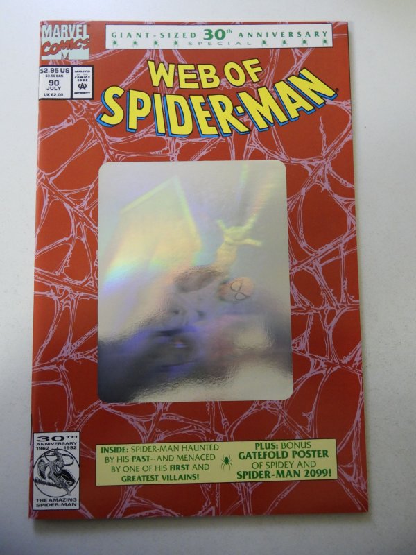 Web of Spider-Man #90 VF+ Condition poster intact